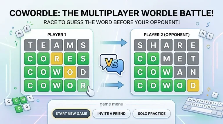 Cowordle multiplayer word guessing game