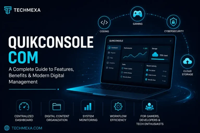 Quikconsole com dashboard overview