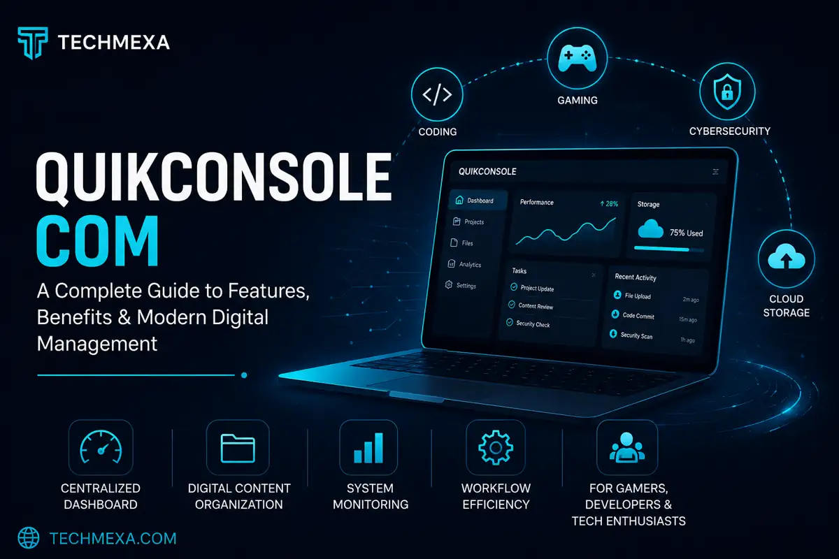 Quikconsole com dashboard overview
