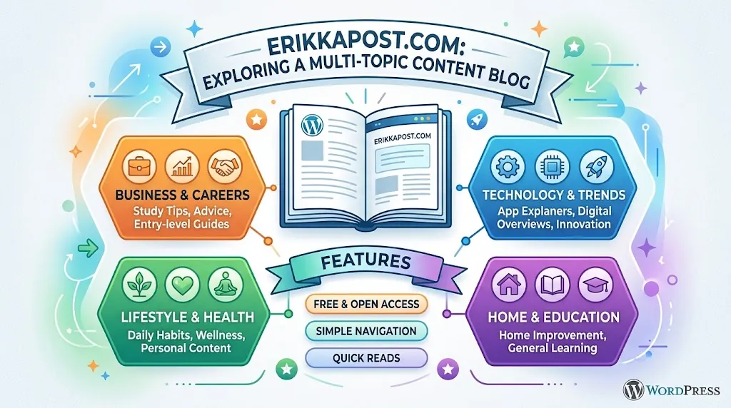 Erikkapost com multi-topic content blog
